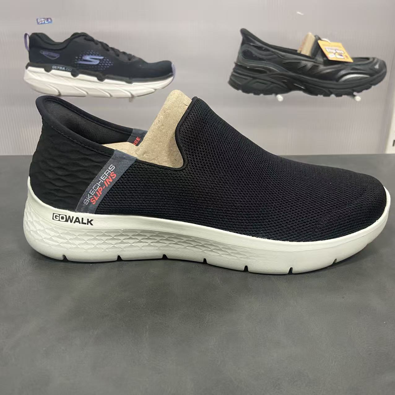 Skechers斯凯奇男子一脚蹬轻便舒适休闲运动健步鞋216491