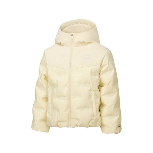 Skechers斯凯奇女童秋冬甜美保暖锁温连帽梭织羽绒服外套P425G002