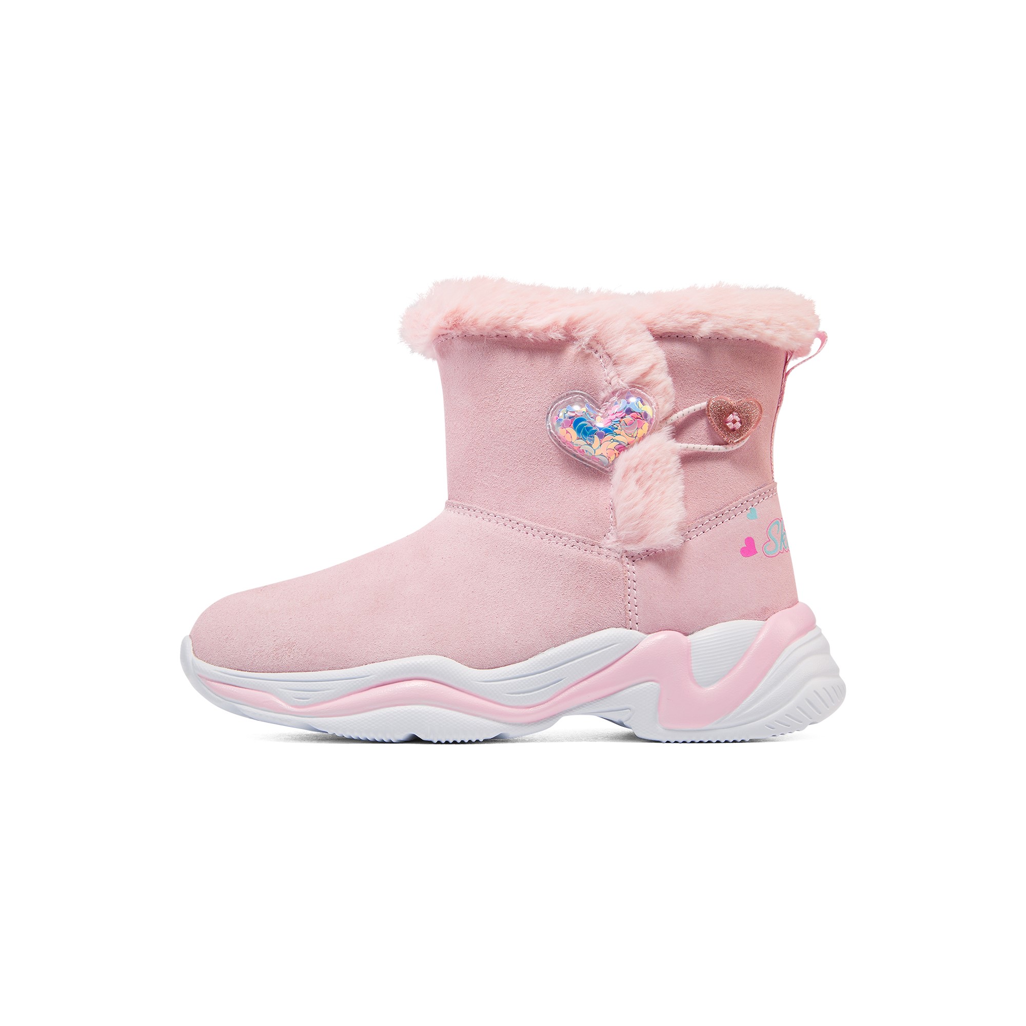 Skechers斯凯奇儿童冬季加绒雪地靴休闲鞋清仓正品特价2
