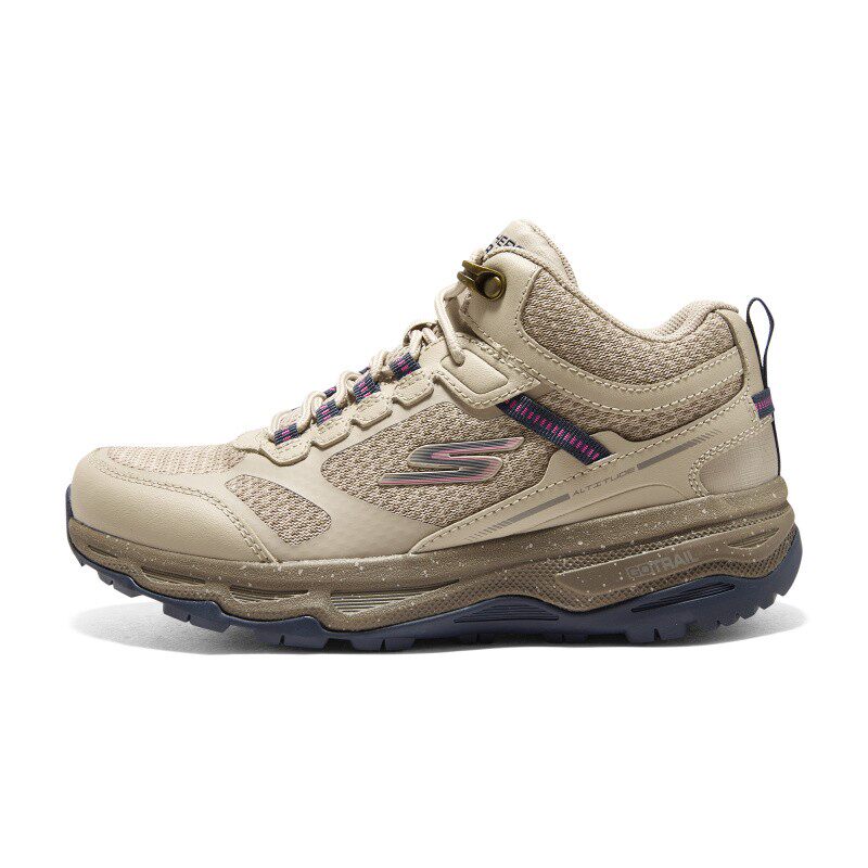 Skechers斯凯奇女士户外中帮缓震透气运动风绑带专业跑步鞋128206