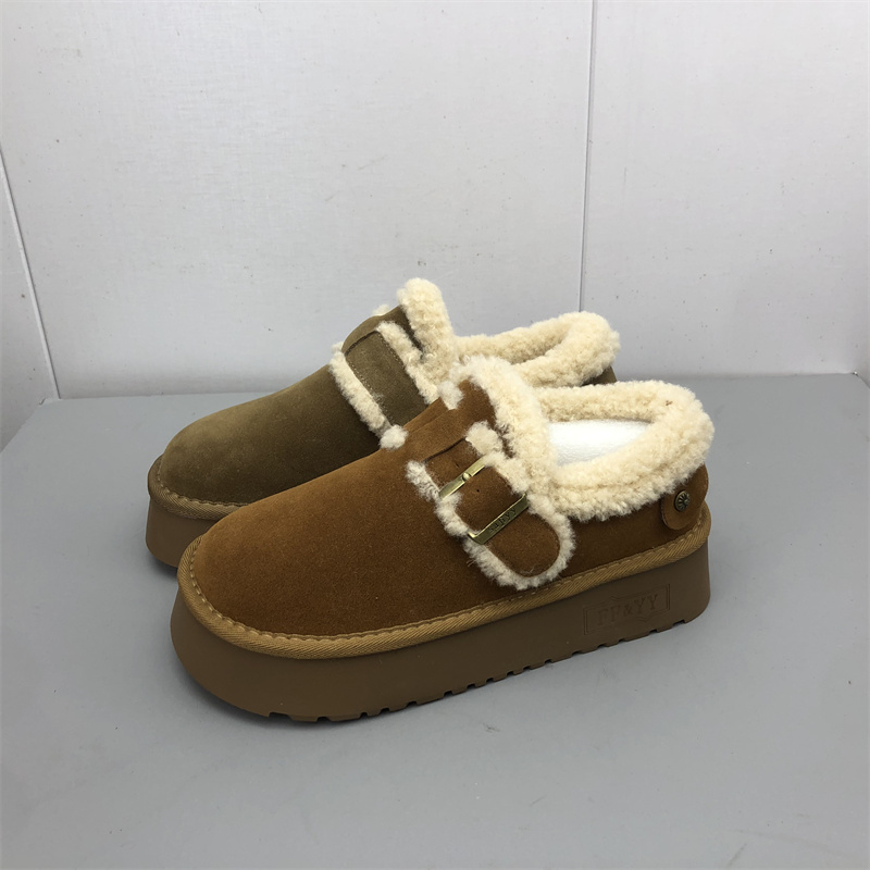 品牌撤柜2025圆头加绒勃肯鞋