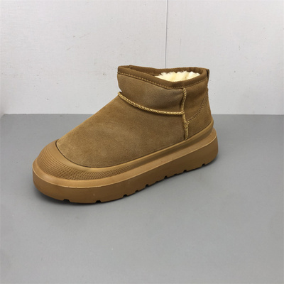 2025冬款女鞋圆头厚底雪地靴