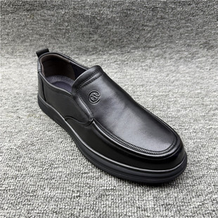 品牌撤柜2026秋真皮男鞋休闲皮鞋套脚舒适百搭商务乐福鞋平底男鞋