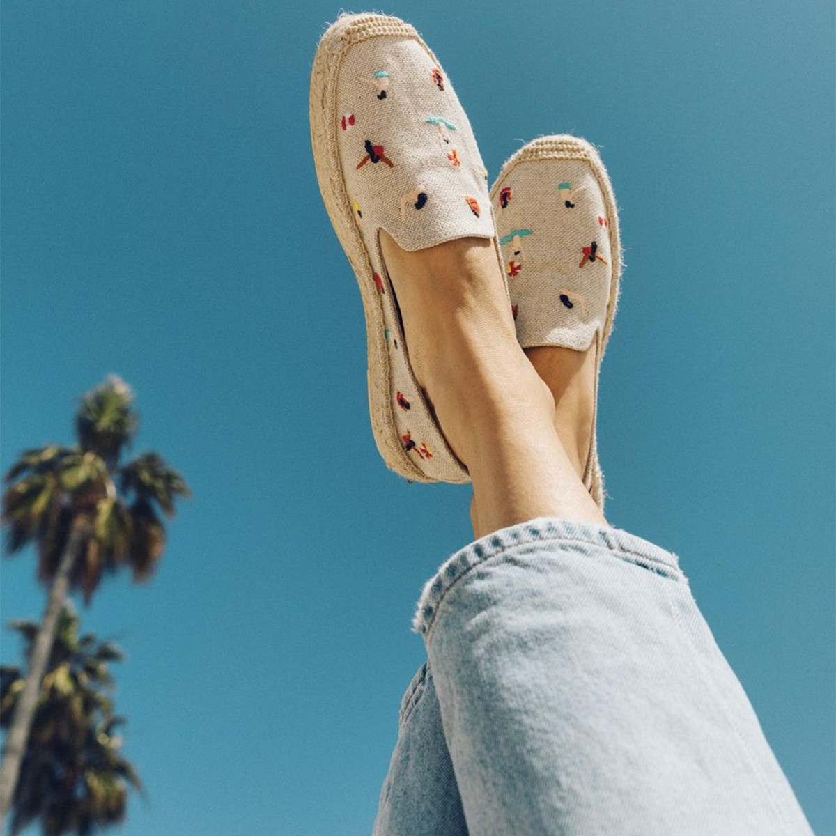 渔夫鞋女夏季厚底草编鞋法式平底帆布鞋小香风一脚蹬单鞋爆款透气