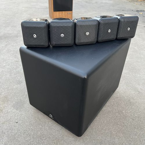 二手原装波士顿5.1音箱一套台湾产5.1一套5个卫星箱1个有源低音炮