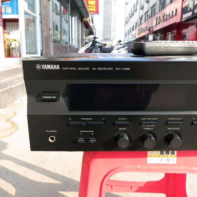 二手原装Yamaha/雅马哈RX-V396家用音响功放机光纤同轴带收音AC-3
