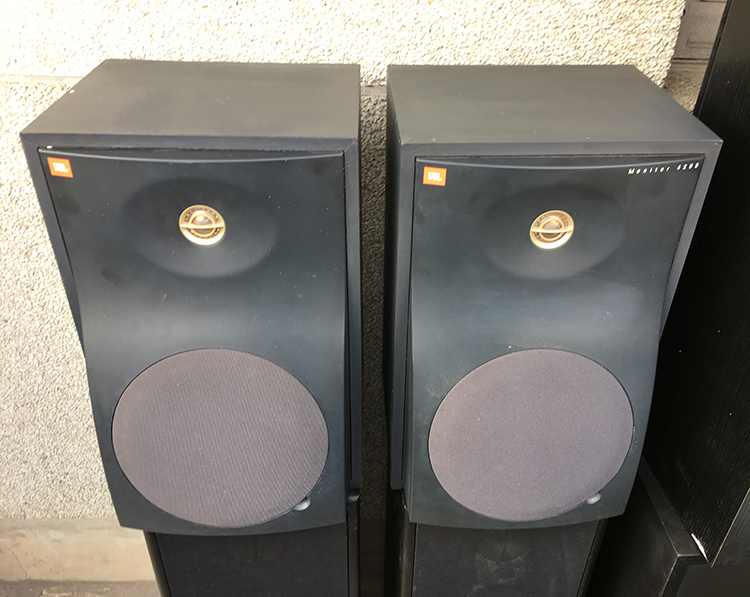 二手原装进口美国JBL 4208监听音箱8寸低音2分频钛膜高音发烧音响