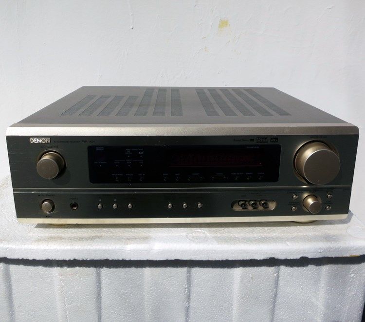 二手功放 Denon天龙 AVR-1404 光纤同轴双音响家庭影院进口