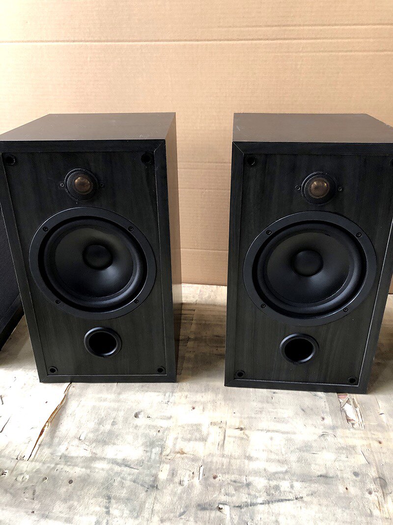 二手原装国产经典豪杰ru600发烧6.5寸书架音箱2分频丹麦技术音响