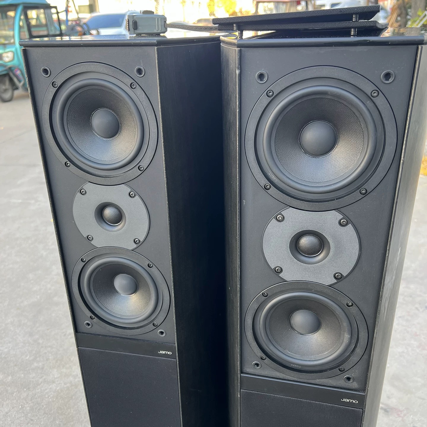 二手原装进口丹麦JAMO/尊宝D590旗舰发烧8寸落地音箱家用HIFI音响