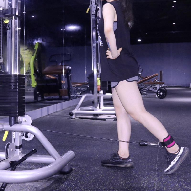 龙门架脚踝扣绑带练臀翘臀神器健身训练器材脚环绑腿扣龙门架配件