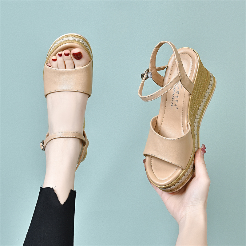 厚底休闲新款防水台高跟鞋子时尚