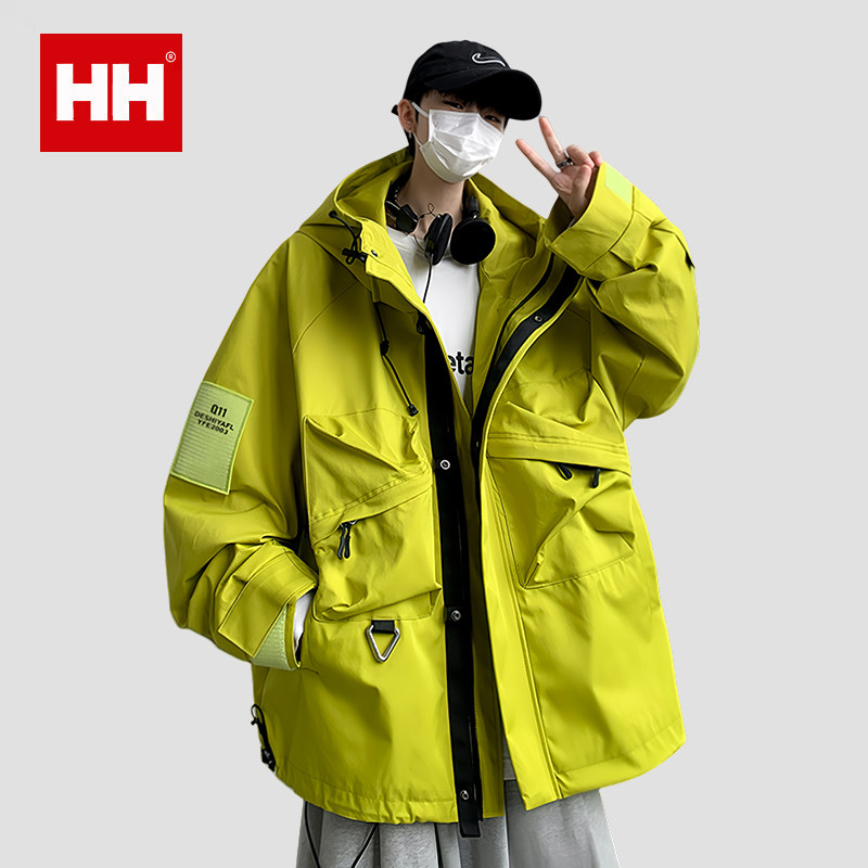 官方正品HH户外登山冲锋衣外套男秋冬款美式机能加大码飞行员夹克