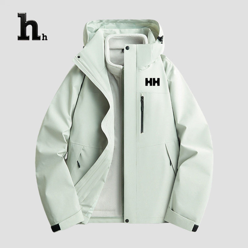 正品HH冲锋衣女款冬季新款三合一可拆卸防风透气登山服外套男图片