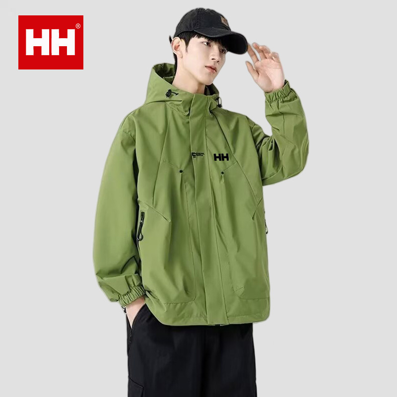 官方正品HH冲锋衣外套男春秋季新款冬户外登山服男装休闲工装夹克