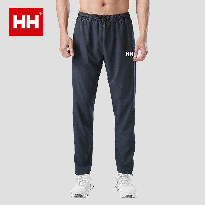 官方正品HH九分裤男士夏季薄款修身直筒透气冰丝休闲速干裤运动裤