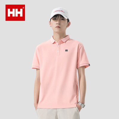 正品HH休闲短袖POLO衫2025夏季新款凉感商务宽松男装半袖上衣