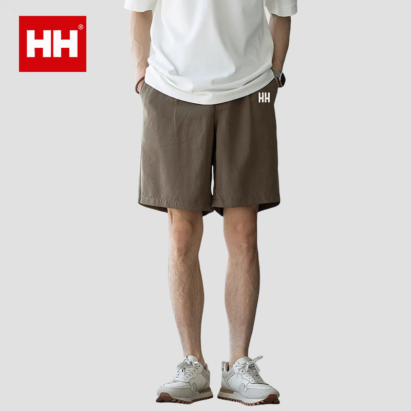 官方正品HH男士休闲西装短裤夏季薄款日系天丝直筒通勤五分裤中裤