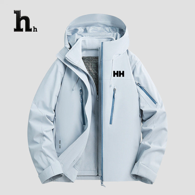 正品HH秋冬季防水冲锋衣男女同款情侣外套连帽夹克登山服薄款
