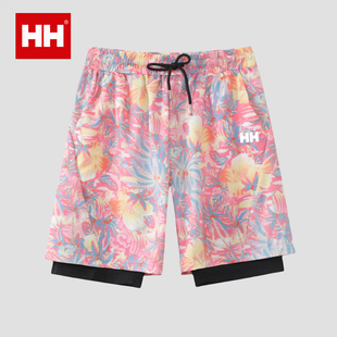 游泳衣速干內(nèi)襯五分短褲 官方正品 男士 海邊泳褲 HH雙層防尷尬沙灘褲