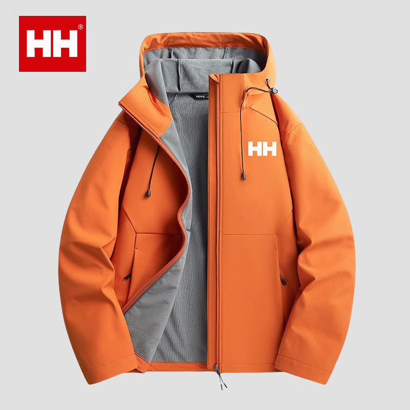 官方正品HH单层冲锋衣外套男女春秋季防风防水加绒加厚夹克登山服