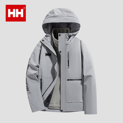官方正品HH夹克男冲锋衣女三合一春秋冬季防风防水加厚登山服外套
