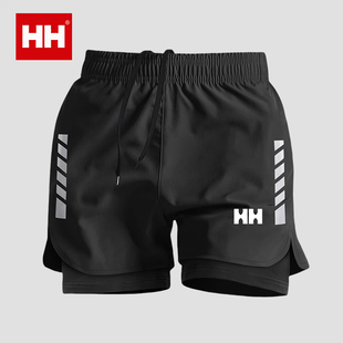 官方正品HH运动短裤男跑步专用三分裤速干内衬田径训练马拉松裤子