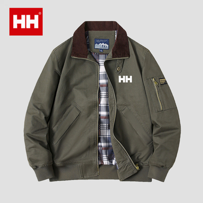官方正品HH夹克男士秋冬季美式纯棉工装上衣服飞行员休闲运动外套