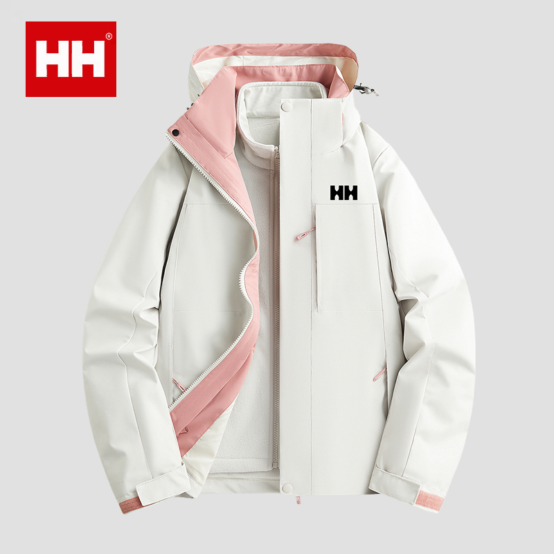 官方正品HH冲锋衣女款小个子2025新款秋冬户外防风巨好看保暖外套