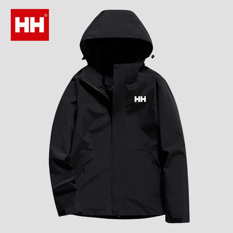 官方正品HH春秋季冲锋衣男三合一2025新款运动户外防风防水外套女