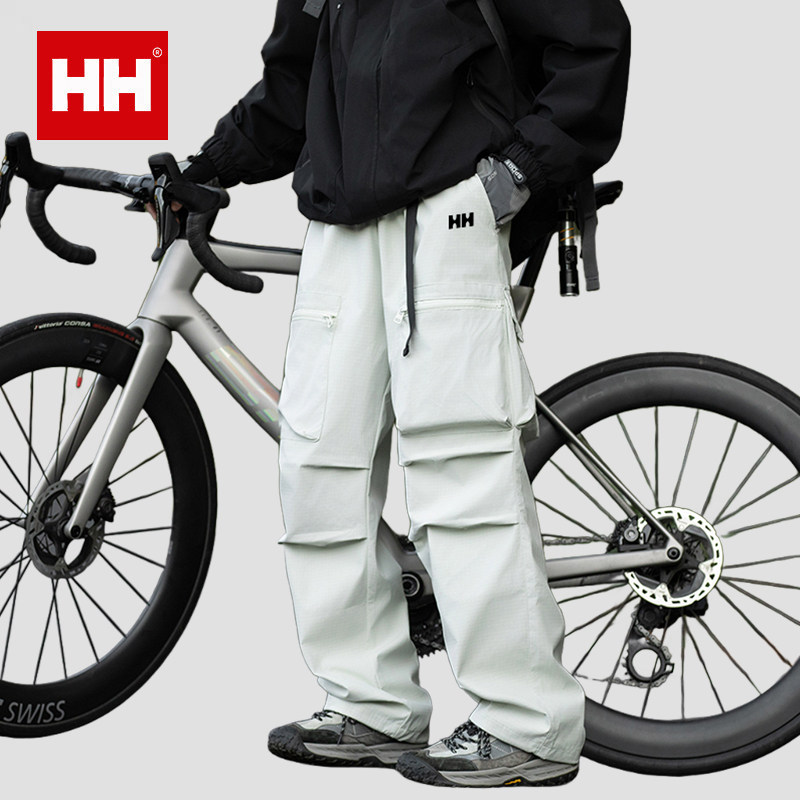 正品HH美式纯色工装裤男2025新款春秋户外三防登山软壳冲锋裤