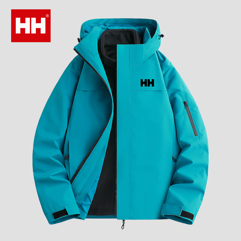 官方正品HH冲锋衣女款2025新款春秋三合一户外防风防水运动外套男