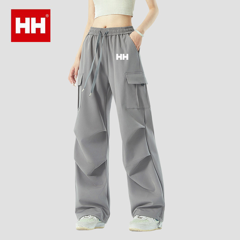 官方正品HH工装裤男女款秋冬保暖加绒宽松阔腿情侣休闲冲锋伞兵裤