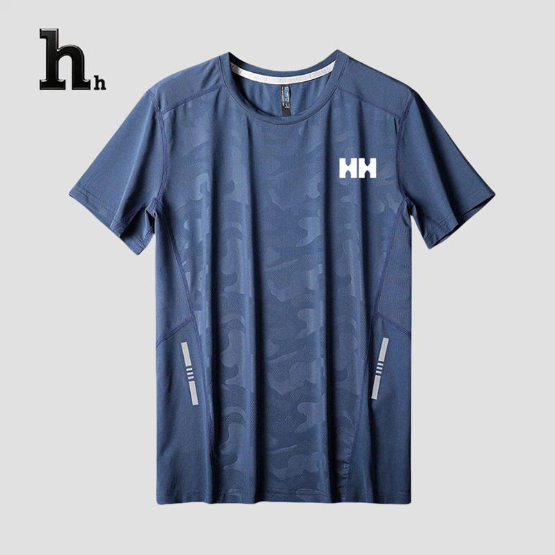 正品HH运动t恤男短袖冰丝夏季速干衣户外骑行上衣跑步训练服