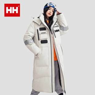 官方正品HH户外极寒工装羽绒服中长款过膝男女同款冬防风加厚外套