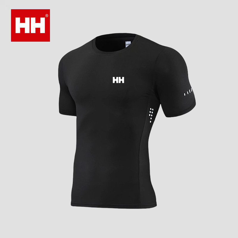 官方正品HH健身紧身衣男夏季运动短袖薄款速干透气T恤显肌肉长袖