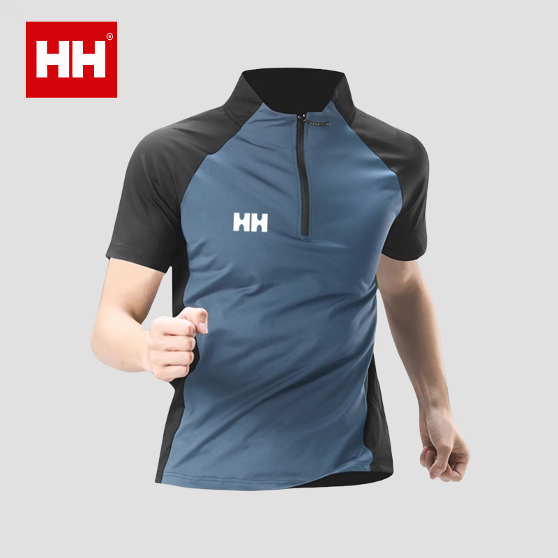 官方正品HH骑行服男防风山地公路摩托服上衣夏季冰丝速干短袖风衣