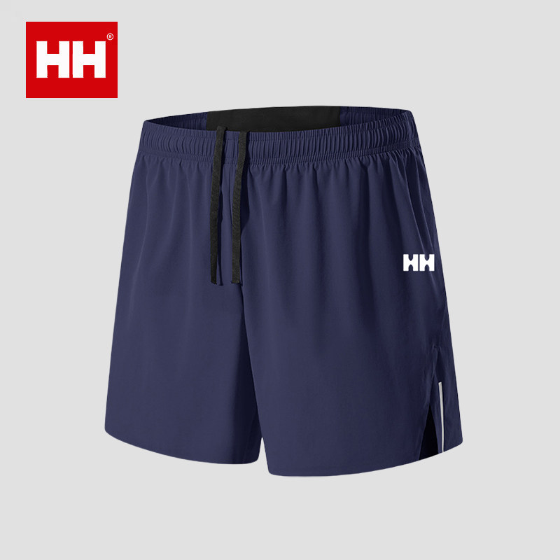 官方正品HH25夏男款运动健身跑步田径四分裤三角内衬透气速干短裤