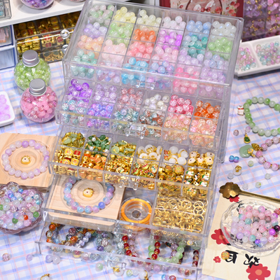 儿童自制diy手工穿珠子玩具