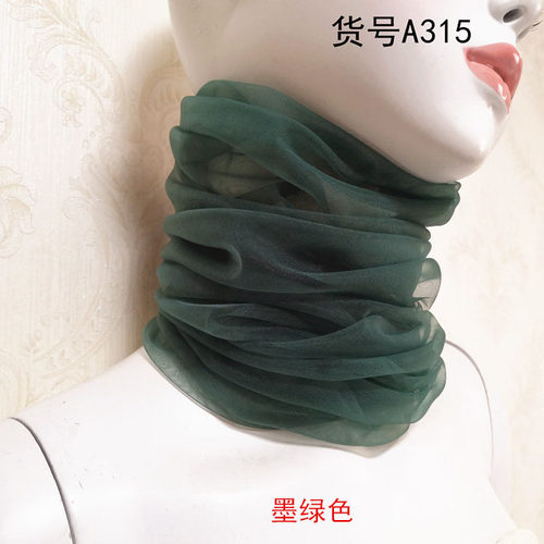 网纱堆堆假领子颈纹疤痕遮盖薄款