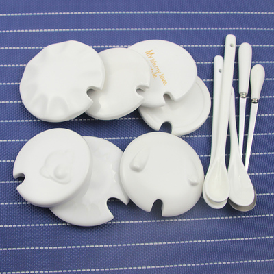 包邮茶杯光亮白色盖子配件