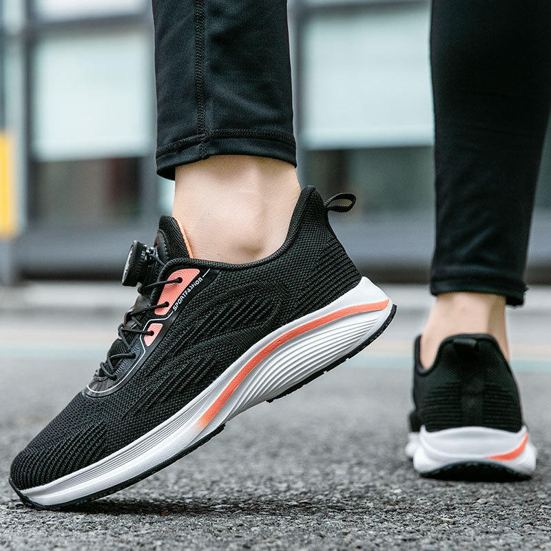 免系带磁能震动益康鞋2023秋季跑步鞋女运动网鞋