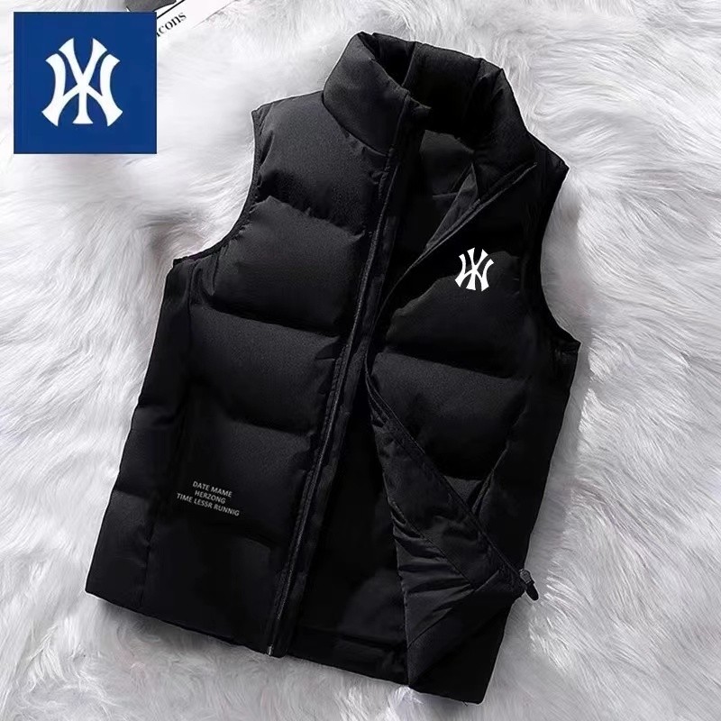 品牌新款大码情侣保暖马夹轻薄透气羽绒马甲女立领背心羽绒马甲男