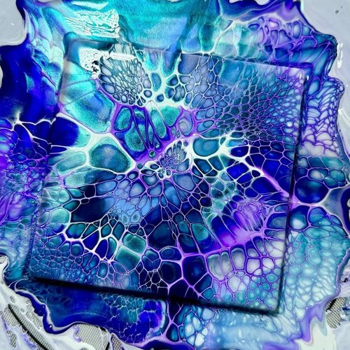 【细胞型流体颜料】无需火烤直接出细胞效果高亮网红暴力熊丙烯流