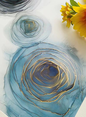 酒精颜料墨水【墨趣】流体画套装金色彩Alcohol ink酒精水墨晕染