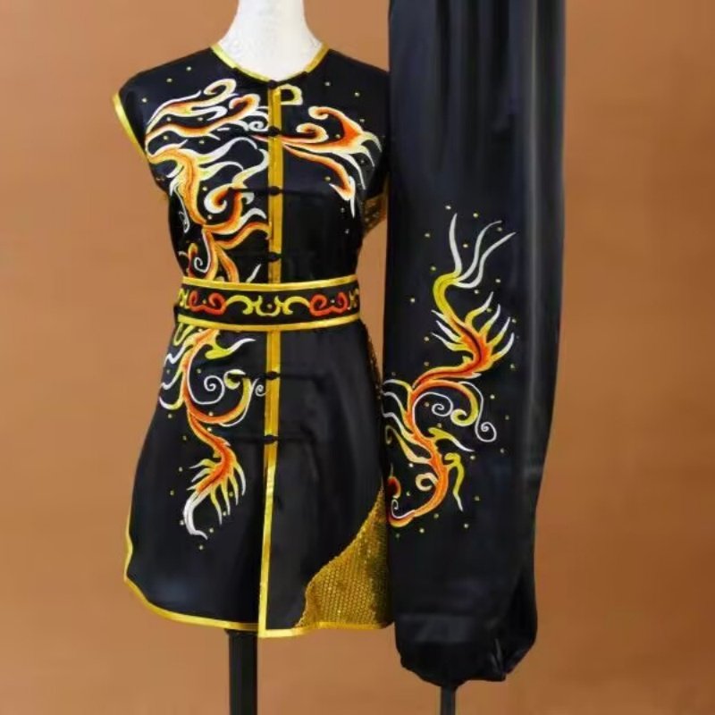 颐和迎春刺绣南拳服男专业武术比赛服练功服成人儿童演出比赛服