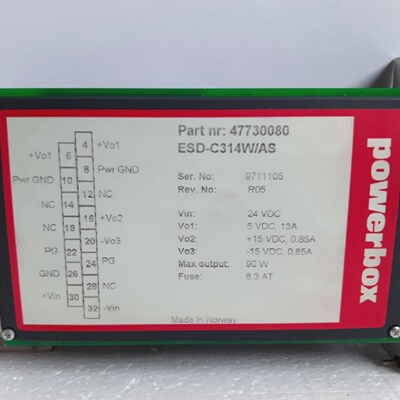 Powerbox ESDC314WAS 47730080 Power Supply