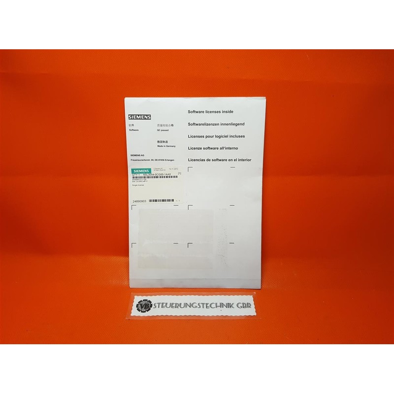 Siemens 6SL3054-0CG00-1AA0 / SW 2.6 SP2 HF17 / Software Lize