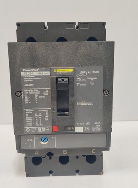 Square D JGA36175,175 安培,600 伏,3 极 PowerPact 断路器