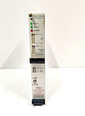 VARCO BJ 钻机系统 ASSY NO 92860 REV D 速度/扭矩界面 II